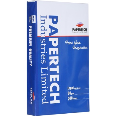 Papertech Legal 356x216 MM Offset Paper 80 GSM - 500 Sheets
